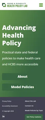 Aging & Disability Health Policy Lab mobile screenshot