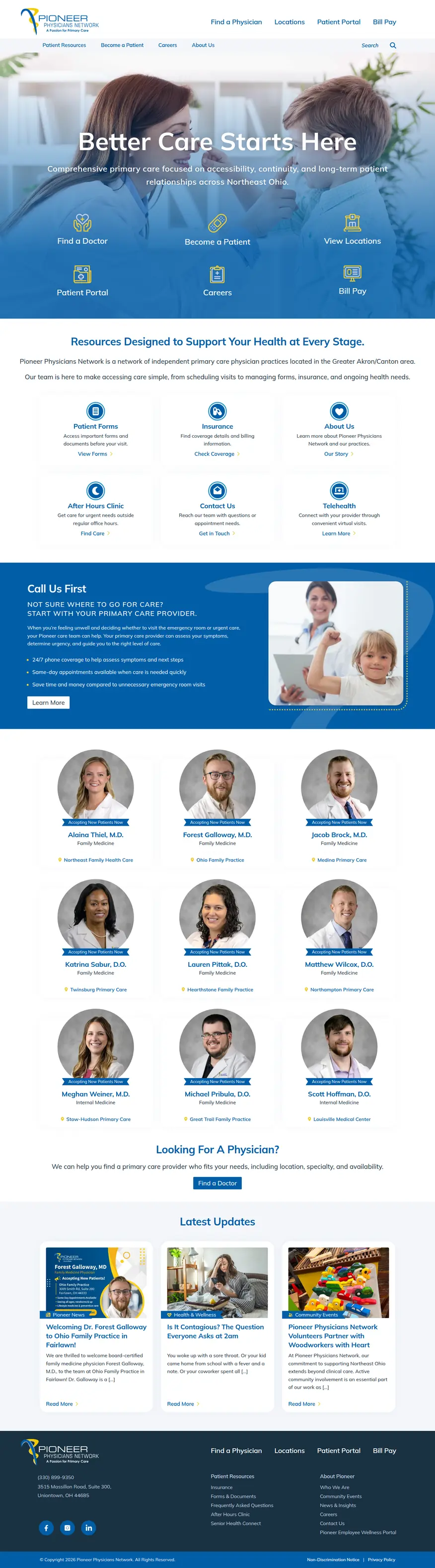 Pioneer Physicians Network desktop screenshot