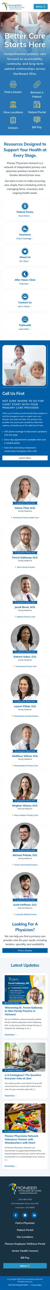 Pioneer Physicians Network mobile screenshot